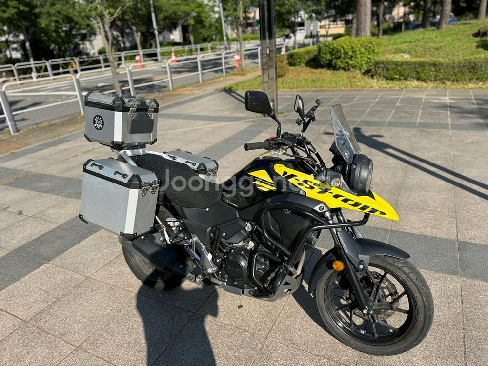 스즈키 브이스트롬250 18년식 짧은키로수 팝니다--0