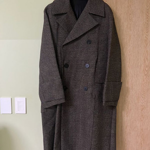 우영미 21,22fw 메인 체크 코트 44사이즈