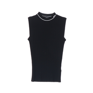 [XS]제이린드버그 블랙 골지 민소매 나시 니트 골프 베스트