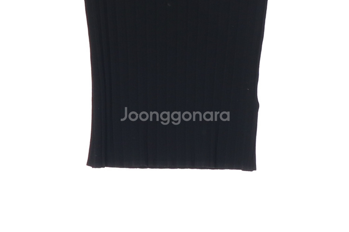 [XS]제이린드버그 블랙 골지 민소매 나시 니트 골프 베스트--3