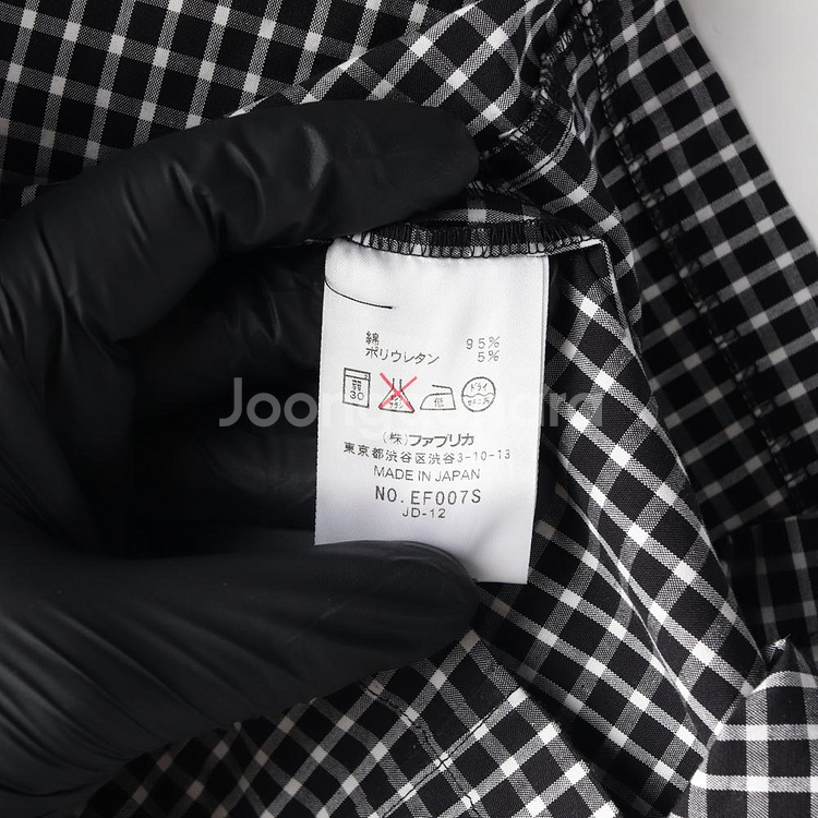 [M]라코스테 블랙 체크 로고 보트넥 민소매 원피스 나시 드레스--6