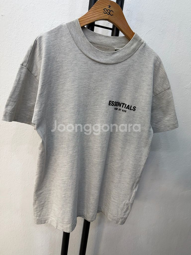정품) 피어오브갓 에센셜 주니어 및 여성 반팔 티셔츠 10y--1