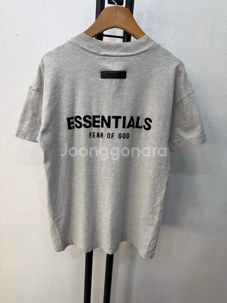 정품) 피어오브갓 에센셜 주니어 및 여성 반팔 티셔츠 10y--3