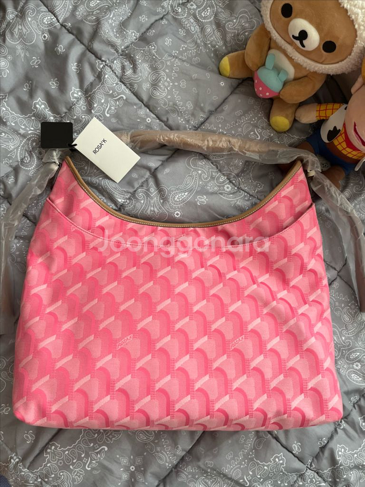 새제품 로사케이 그랑색 자카드 숄더 플라밍고--2