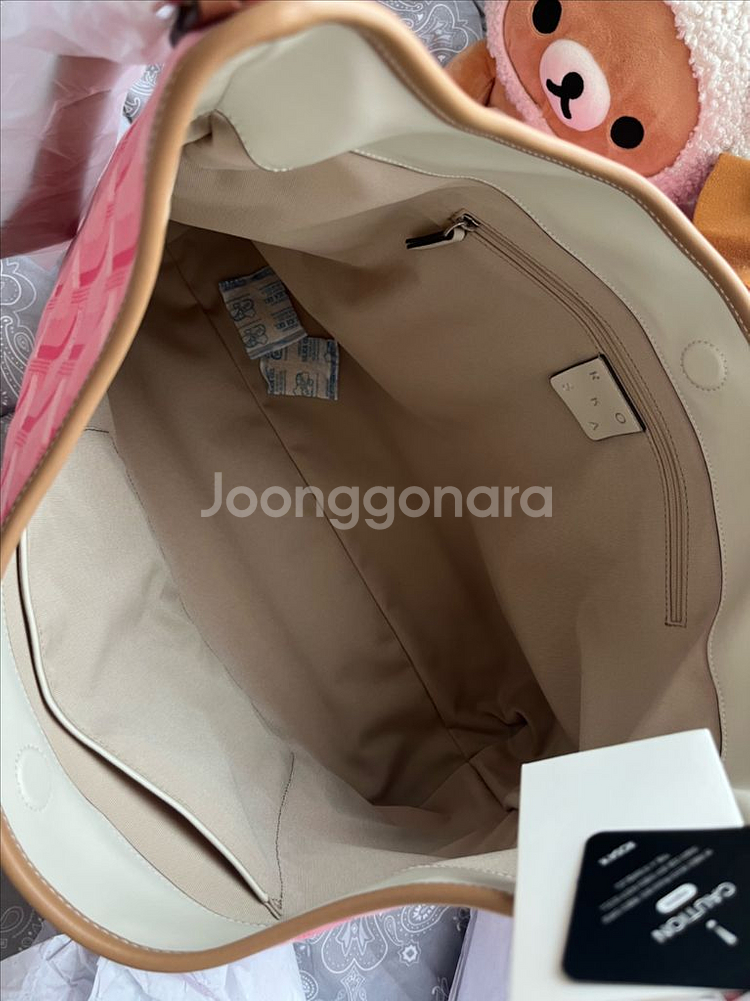 새제품 로사케이 그랑색 자카드 숄더 플라밍고--8