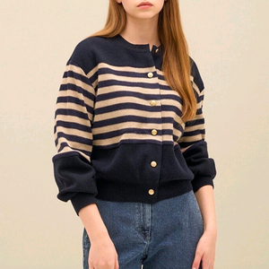 SJSJ 스트라이프 가디건 랑방 타임 마인 더캐시미어