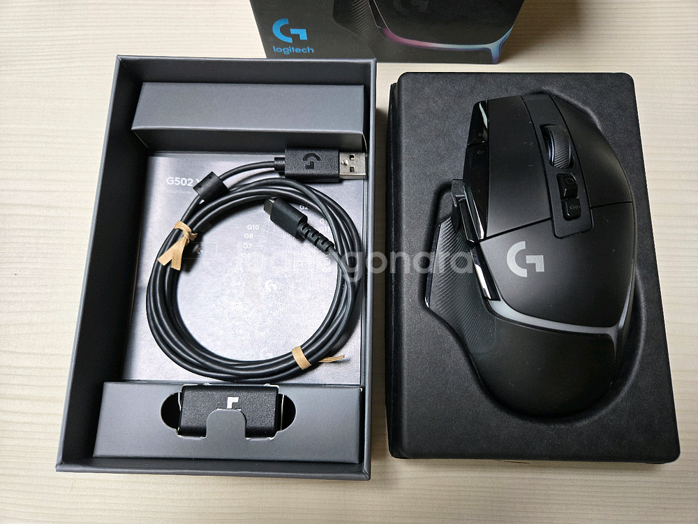 로지텍 G502X PLUS, 충전독 무료배송, 안전결제--2