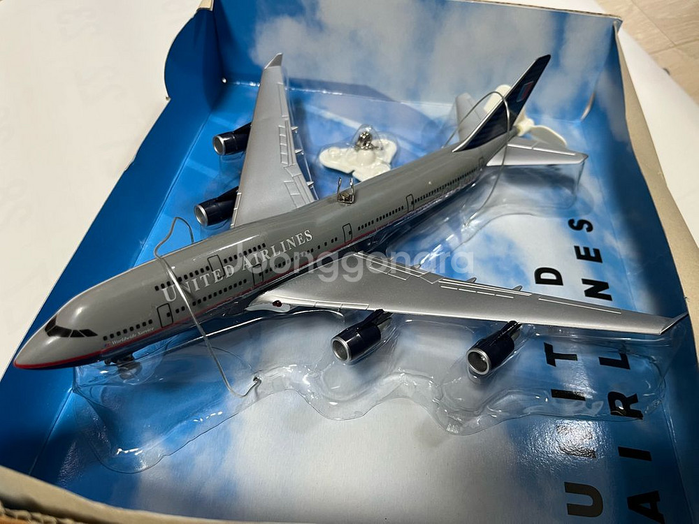 유나이티드에어라인 플라잉 비행기 모형--1
