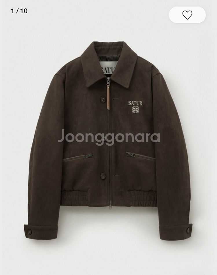 세터 satur 다크브라운 자켓 xs 1회 착용--1
