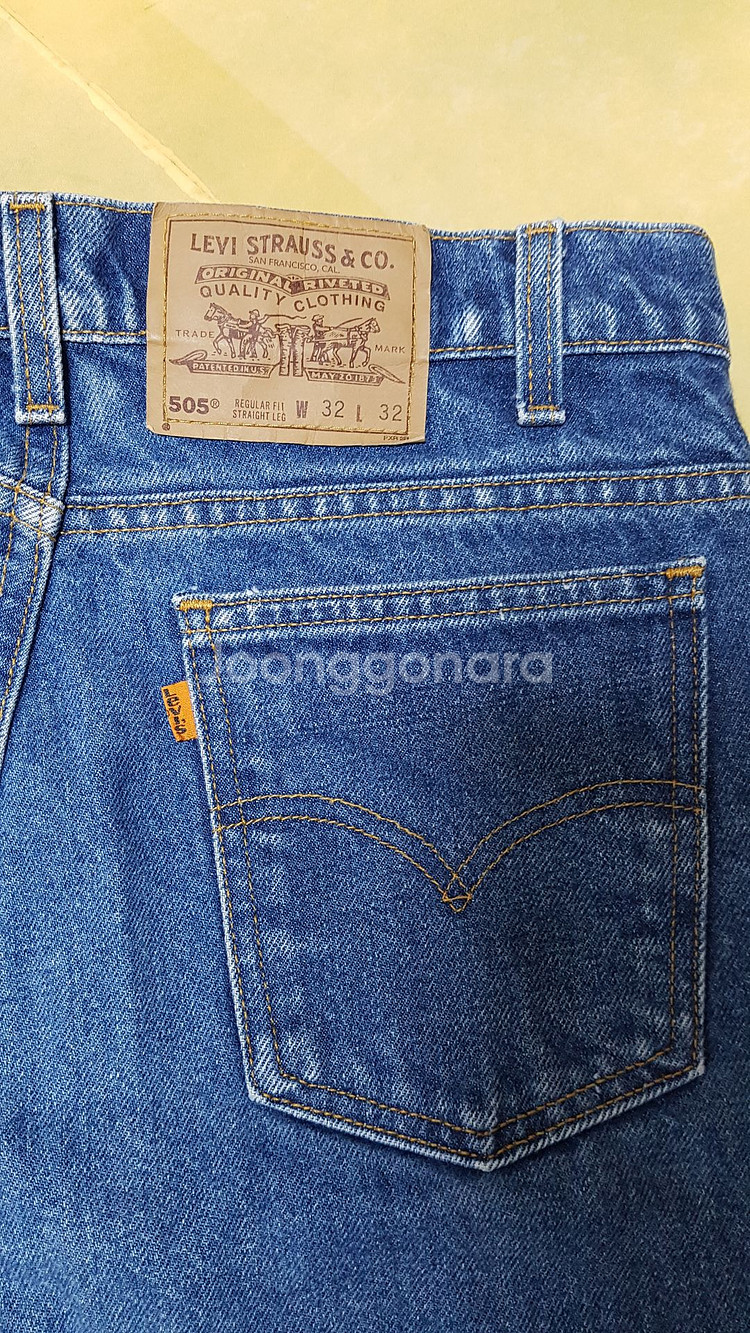 [32X32] 90년대 빈티지 리바이스 505 오렌지탭 MADE IN U.S.A.--0