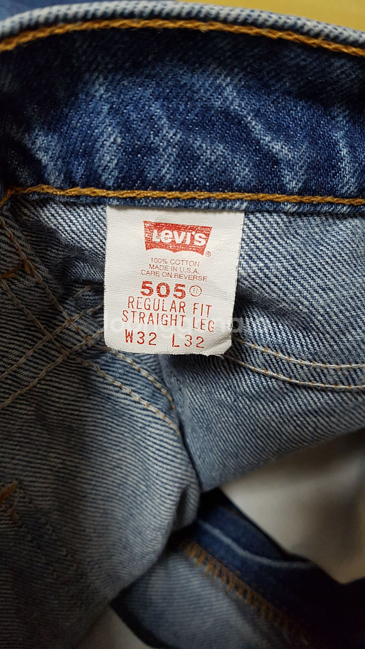 [32X32] 90년대 빈티지 리바이스 505 오렌지탭 MADE IN U.S.A.--7