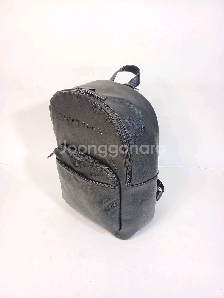 존리치몬드 X 검정색 가죽 남성 백팩--2