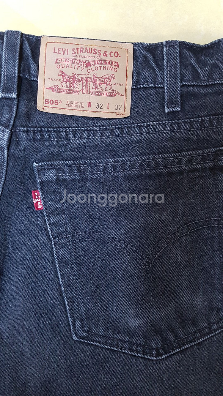 [32X32] 90년대 빈티지 리바이스 505 OG 레드탭 MADE IN U.S.A.--0