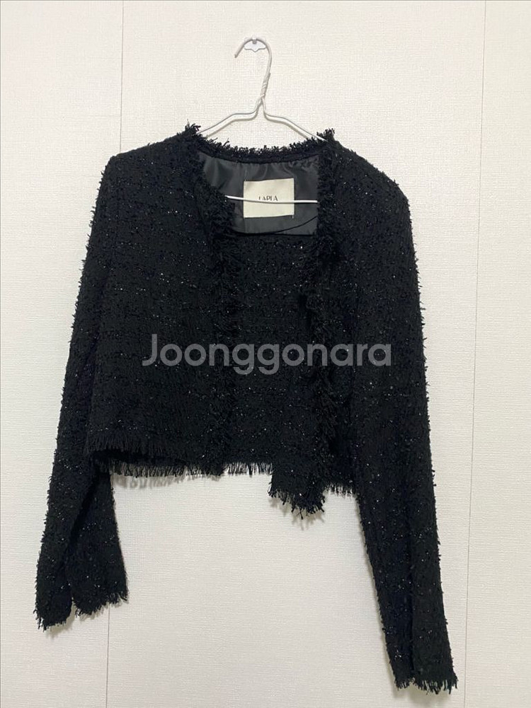 라플라 썸머 펄 트위드 가디건--3