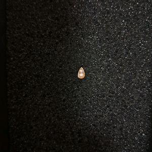 물방울큐빅 14k 피어싱 1개