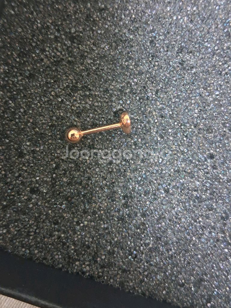 물방울큐빅 14k 피어싱 1개--1