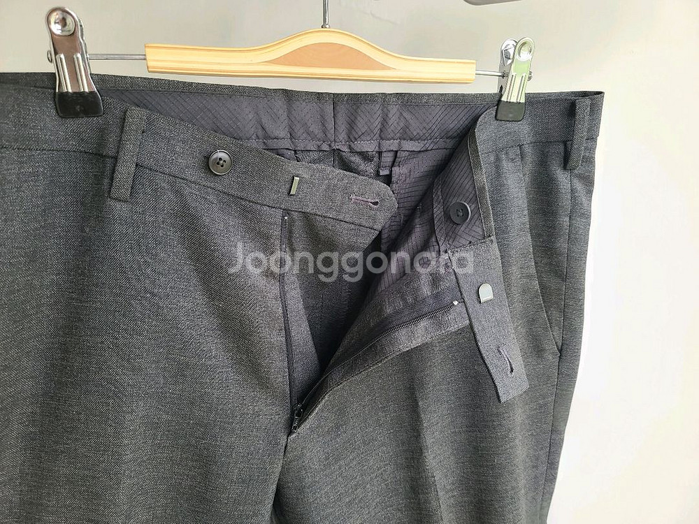 남성 유니클로 봄여름 정장바지 폴리에스터 팬츠 차콜 / 무신사 에피그램 마인드브릿지--6