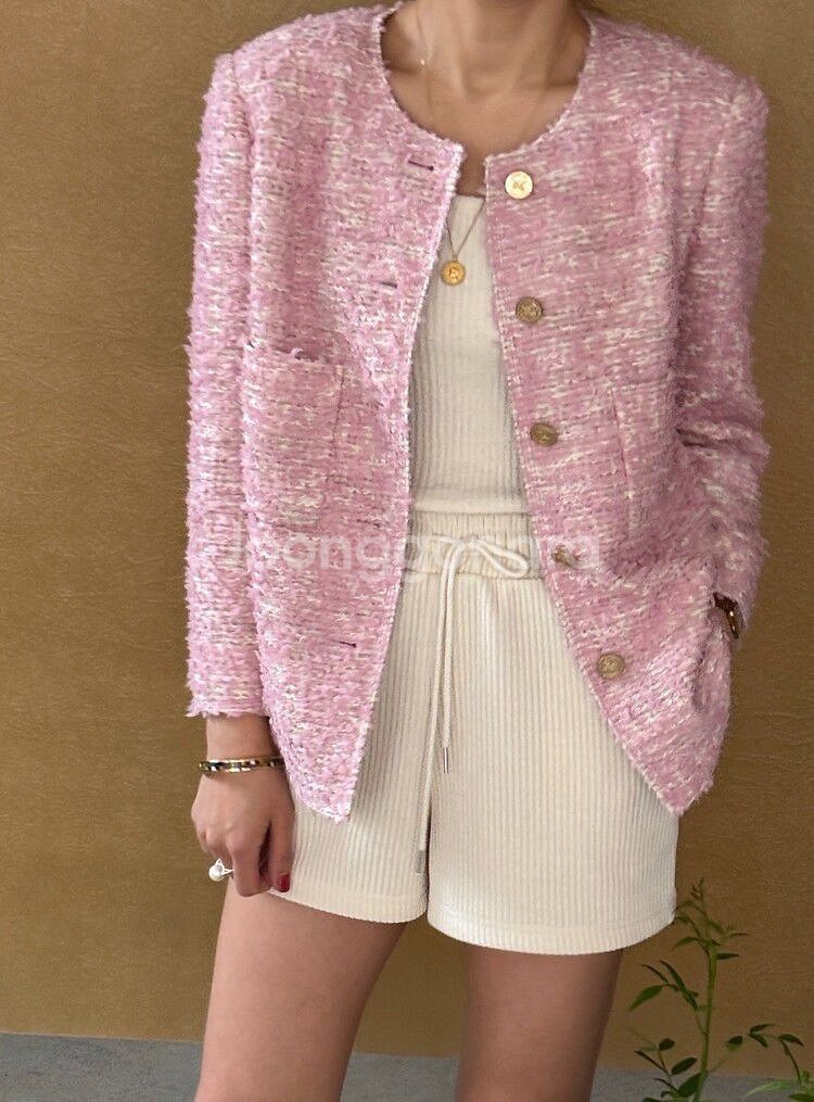 아뜰리에 드 쎄모먼 [ Louise Tweed Jacket 36사이즈 ] 새상품--6