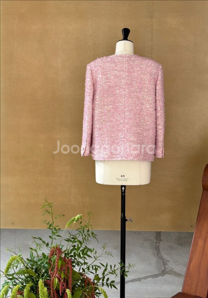 아뜰리에 드 쎄모먼 [ Louise Tweed Jacket 36사이즈 ] 새상품--7