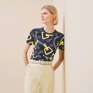 에르메스 티셔츠 Micro Effect Kaleidoscope 바이올렛 36사이즈