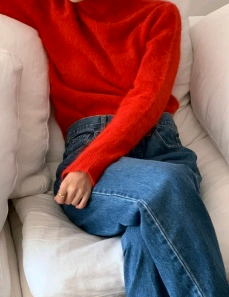 모네마켓 리본빛 니트 스웨터 이미지