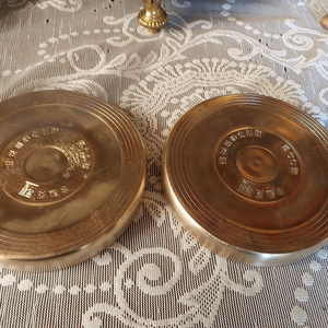 유기그릇(놋그릇)이봉주두드린방짜 물쟁반2개