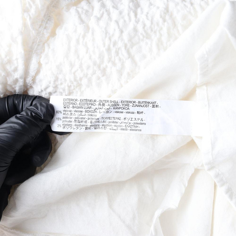 [L]자라 화이트 스모킹 뷔스티에 A라인 나시 원피스 드레스--6