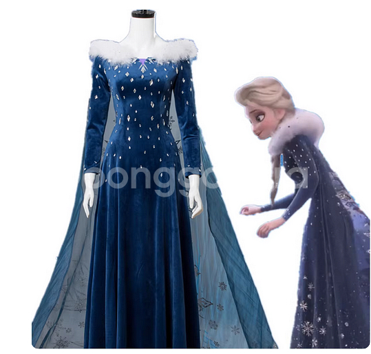 택포/ 겨울왕국2 엘사복장--0