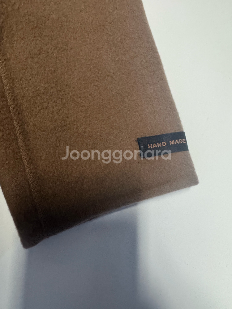 여성 한섬 시스템 핸드메이드 하프 코트 울 자켓--4