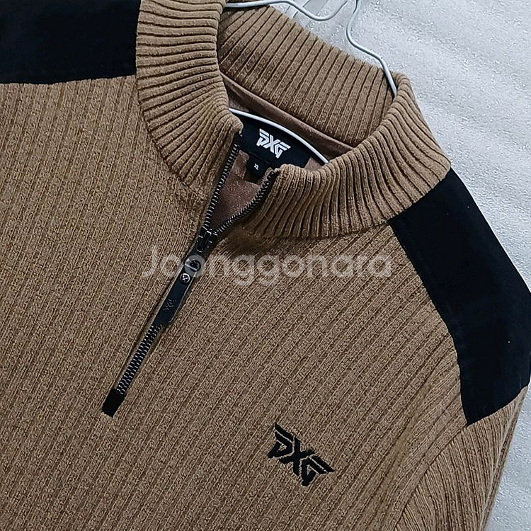 국내 PXG 골프 겨울 방풍 니트 남성 XL 반집업 사랑봉봉--2