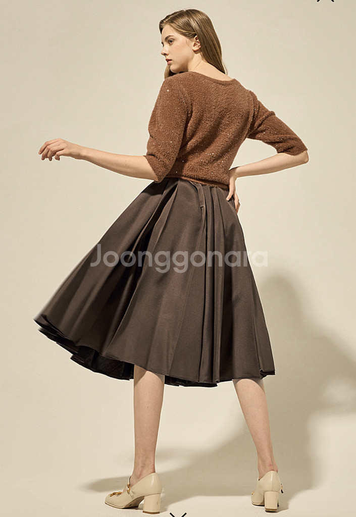 한섬 랑방컬렉션 브라운 니트 90)새상품--1