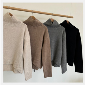 츄니토리자체제작 셀린터틀니트 연베이지