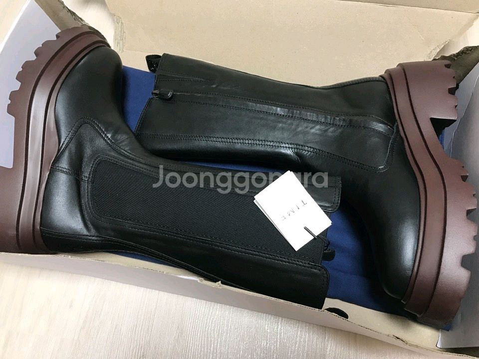 (새상품) TIME 타임 가죽 부츠 구두 240 사이즈 (매장가 60만원)--2