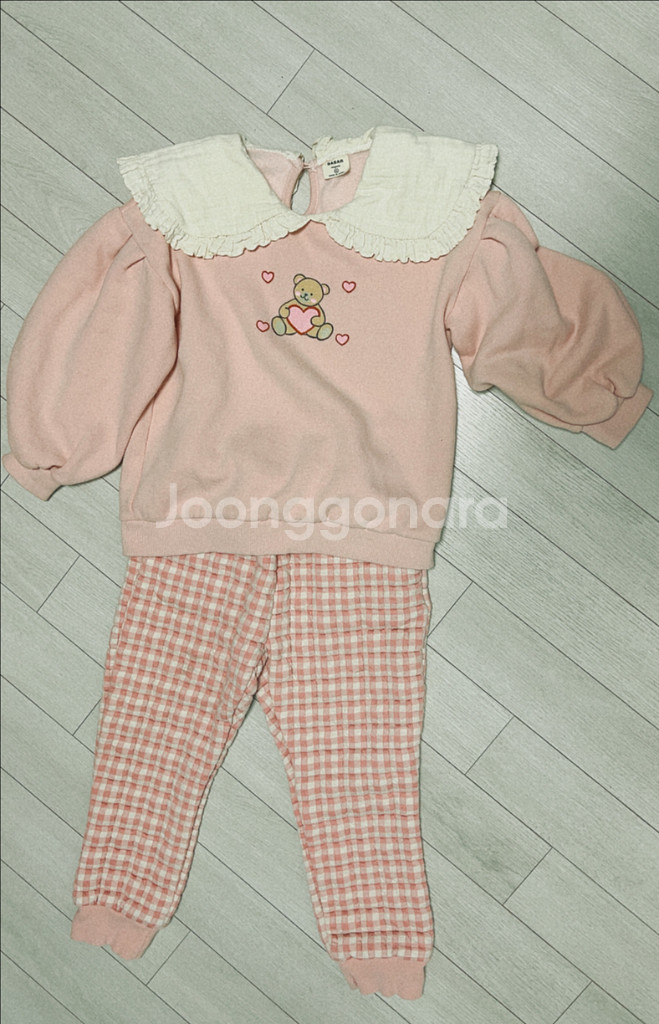 여아 상하복 실내복 세트 2벌 120-130--1