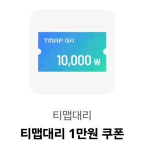 티맵대리 1만원 쿠폰