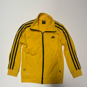 아디다스 키즈 옐로우 삼선 져지 트랙탑 145
