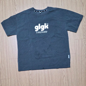 GLGK 반팔티셔츠 차콜 150