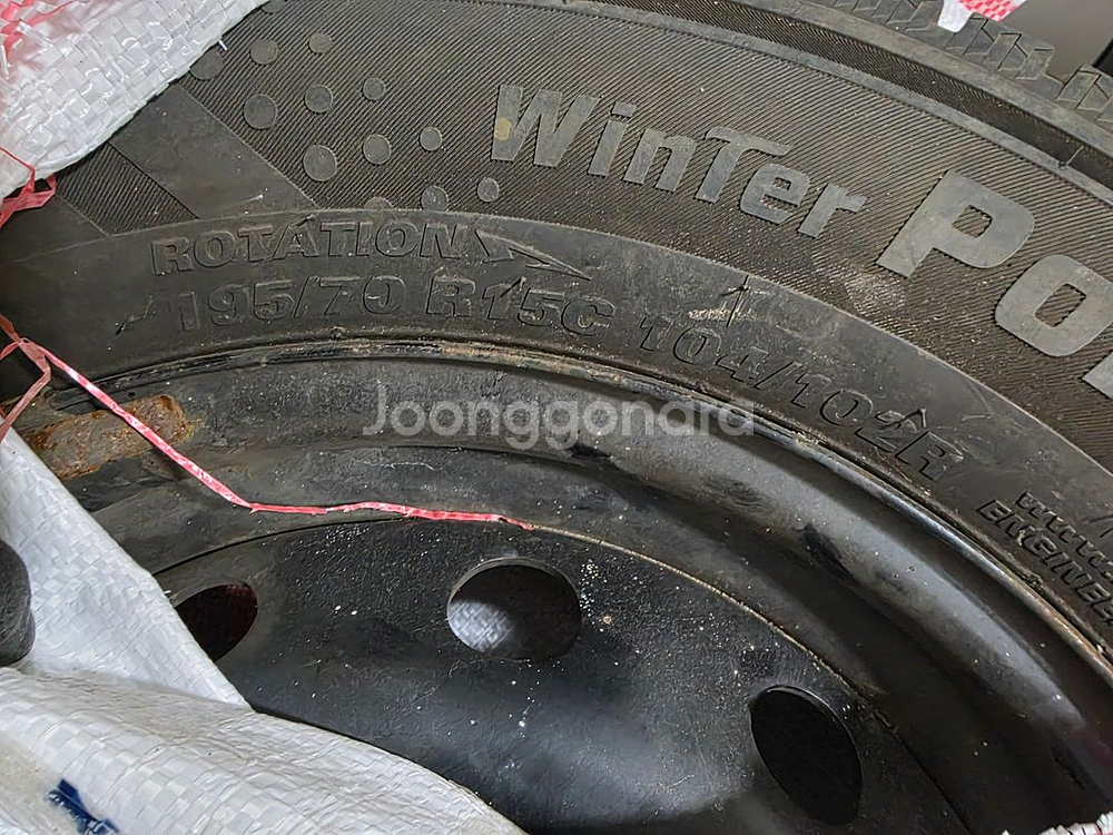 포터2 윈터타이어 (휠포함) 한대분 팔아요--3