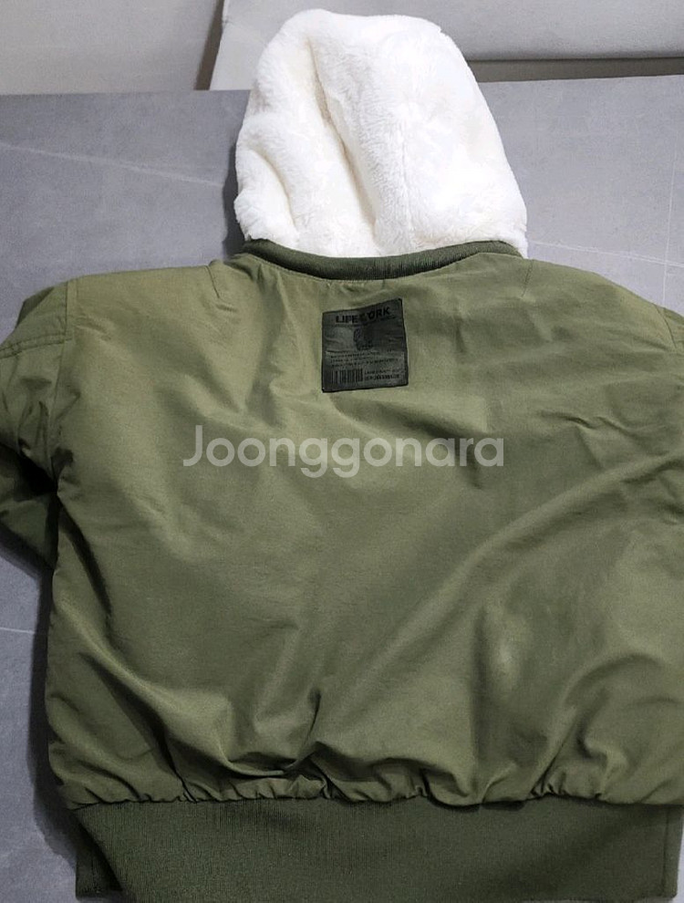 라이프워크키즈 리버시블 퍼패딩 XL--1