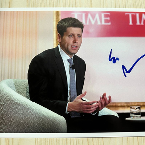 Open ai 샘 알트먼 친필 싸인 사진 포토 gpt