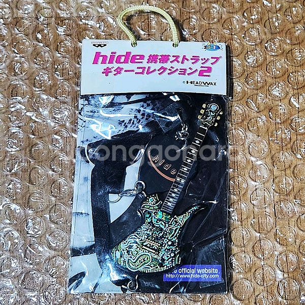 히데(hide) 시그니쳐 기타, 피크 스트랩 키홀더 (미개봉) 판매--0