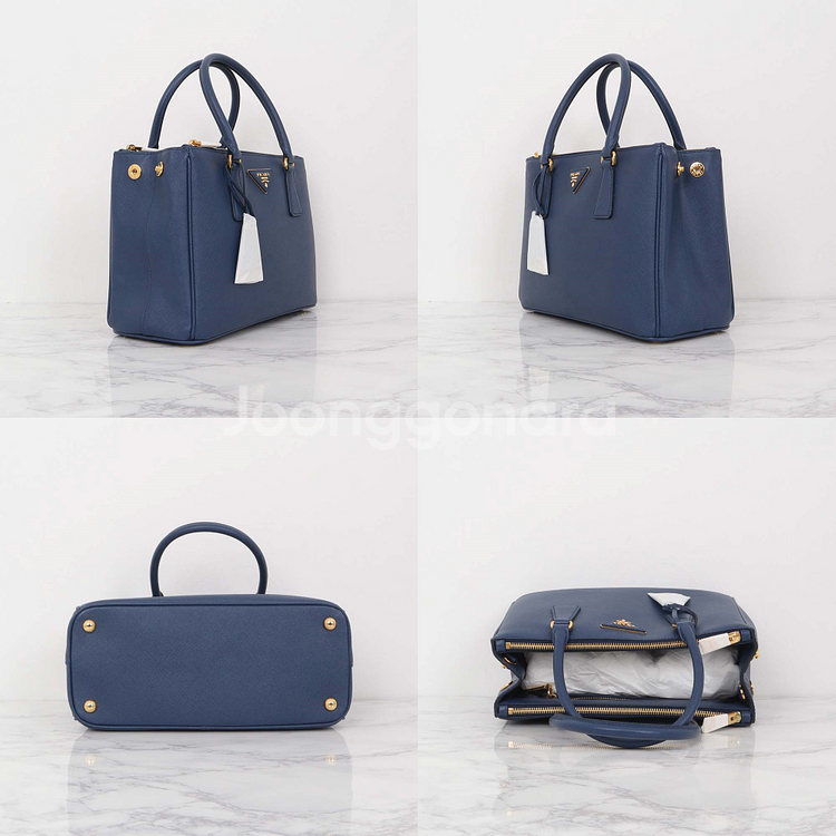 프라다 사피아노 미디엄 더블지퍼 토트백 1BA863--3