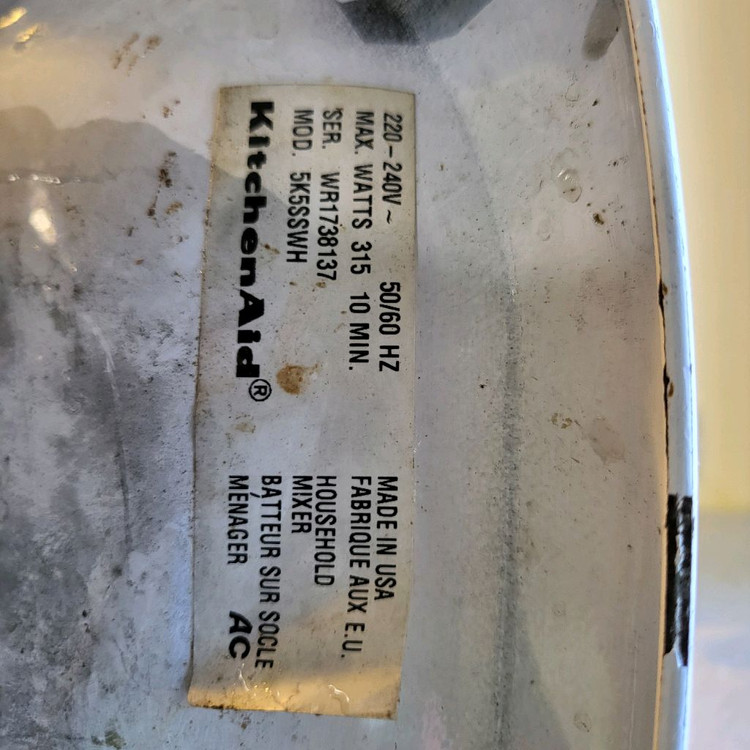 (중고)키친에이드 반죽기(본체만) 이미지