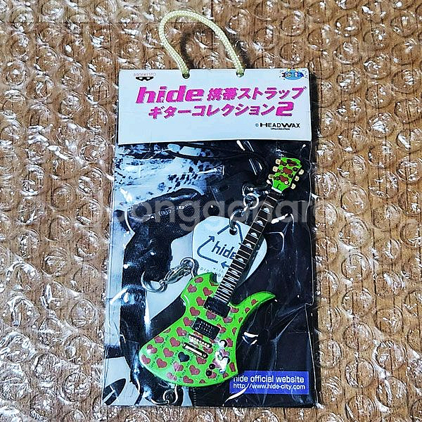 히데(hide) 시그니쳐 기타, 피크 스트랩 키홀더 (미개봉) 판매--0