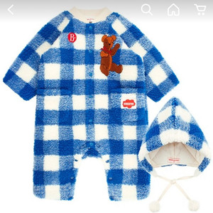 베베드피노 덤블퍼 오버롤 우주복 90 (모자포함)