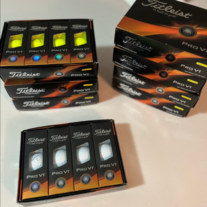 타이틀리스트 프로브이원 노랑 흰색