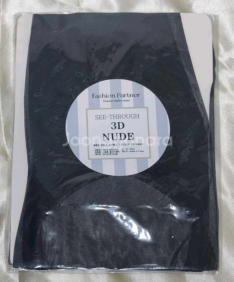 시스루 블랙 T누드 팬티스타킹--5