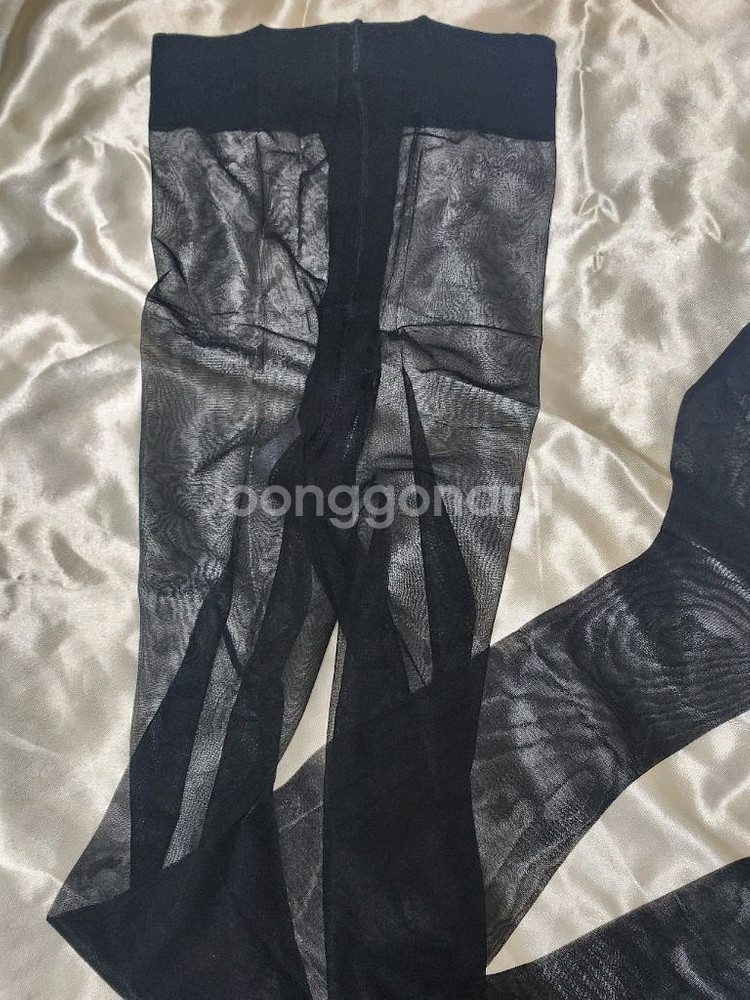 시스루 블랙 T누드 팬티스타킹--7