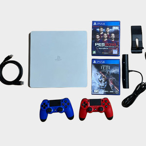 PS4 슬림 1TB + 컨트롤러 2개 + 게임 2종