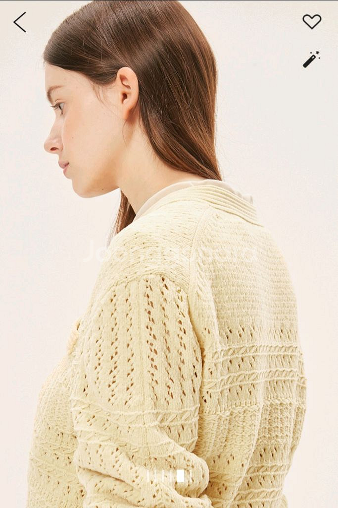 타임 벨벳 크로셰 가디건 (랑방,마인,타임,더캐시미어)--1